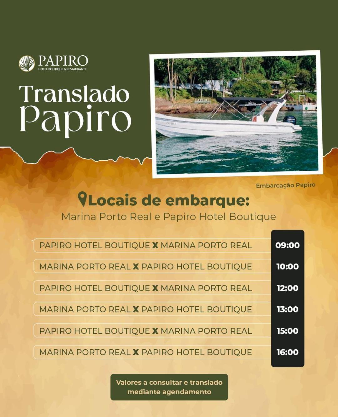 Pousada Papiro Boutique Hotel Vila do Abraao Exterior photo